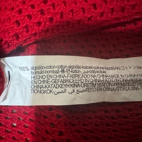 Zara Red Textured Hoodie - Picture 8 of 8